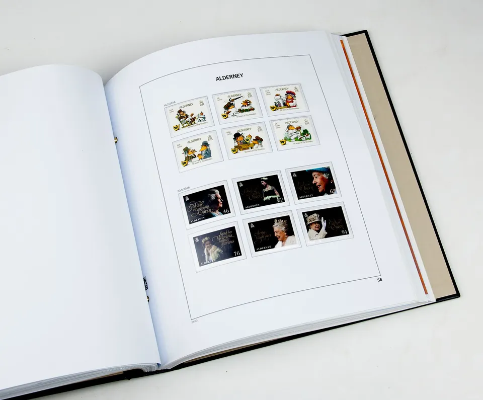 davo-luxe-alderney-2018-feuillets-album-timbres-170g image 1