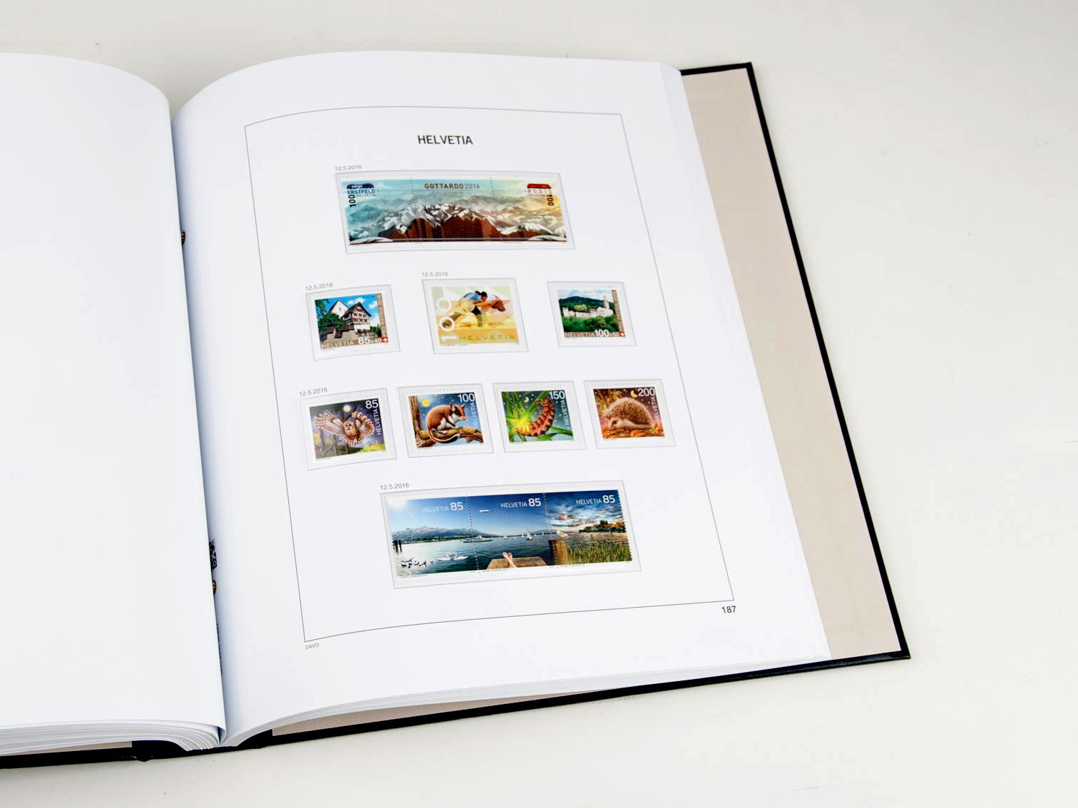 davo-luxe-suisse-2016-feuilles-album-timbres-170g image 1