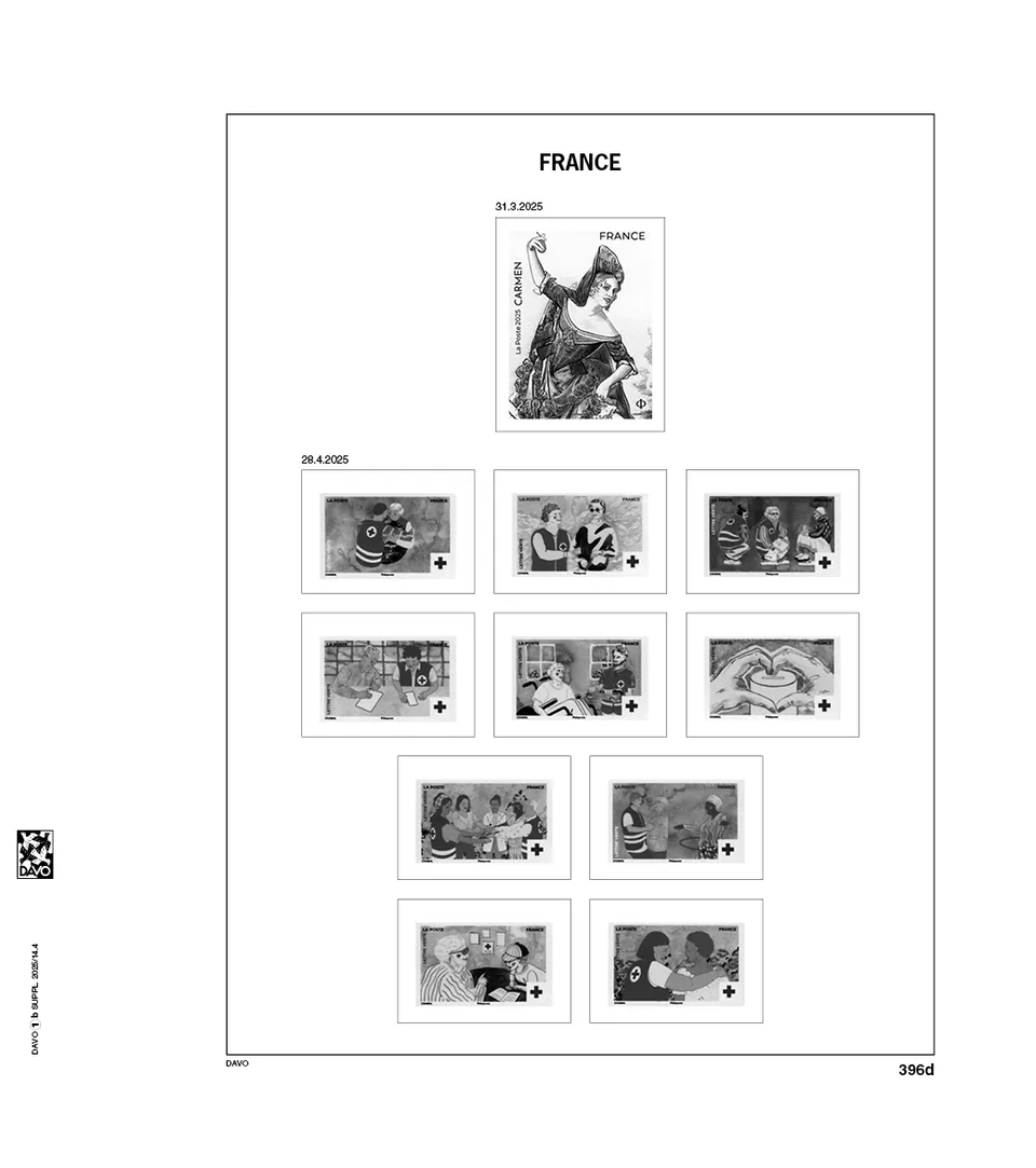 davo-luxe-france-blocs-2025-pages-album-timbres-170-g image 1