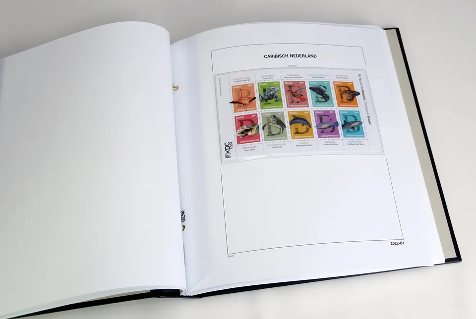 davo-luxe-caribisch-2022-feuilles-album-timbres-papier-170g image 1