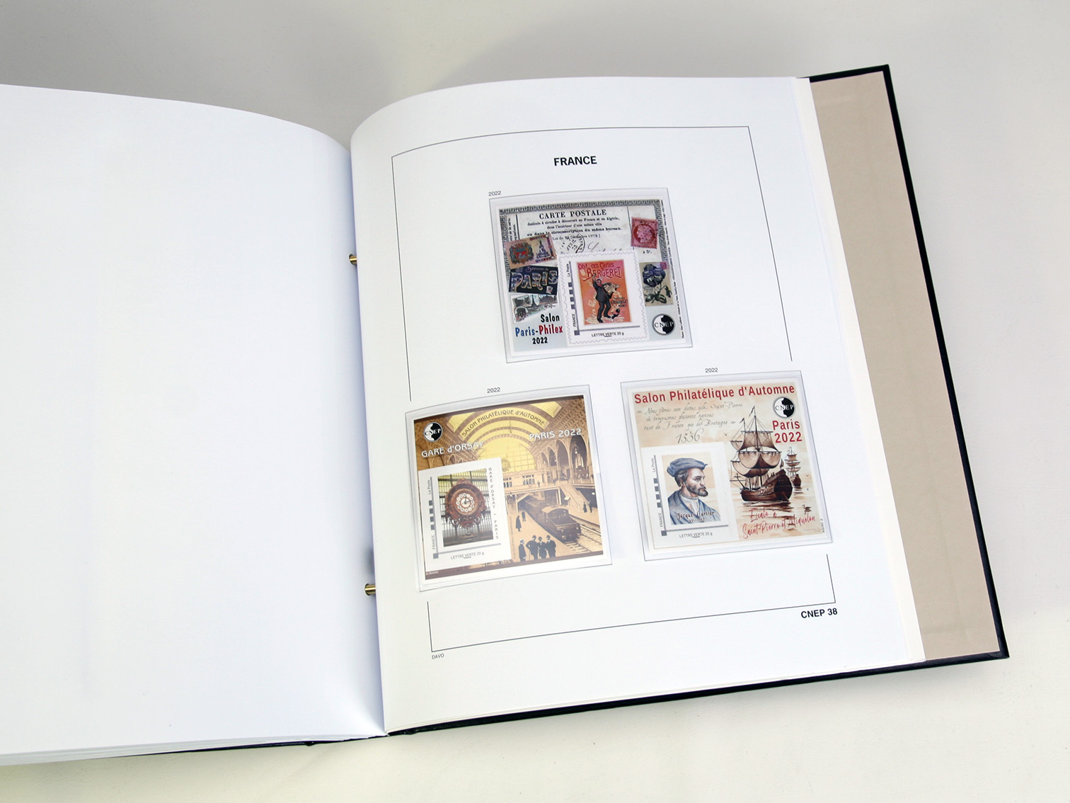 davo-luxe-france-cnep-2022-pages-d-album-blocs-neufs image 1