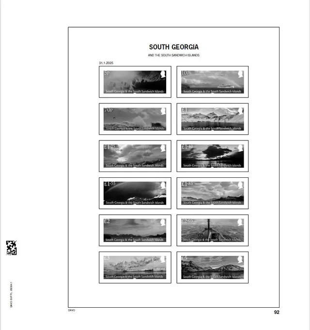 davo-luxe-falkland-dep-2025-pages-album-timbres-170g image 1