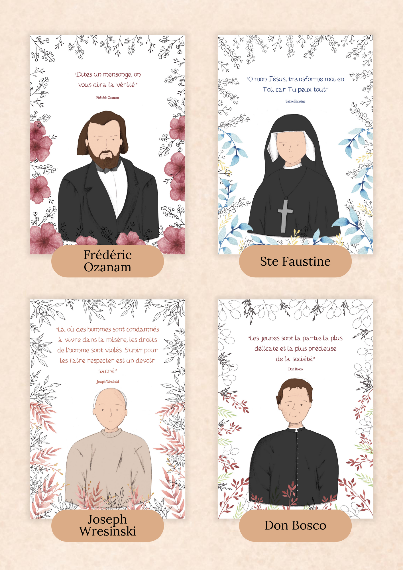 murmures-de-papier-saints-t-moins-cartes-postales-10-5x14-8-cm image 8