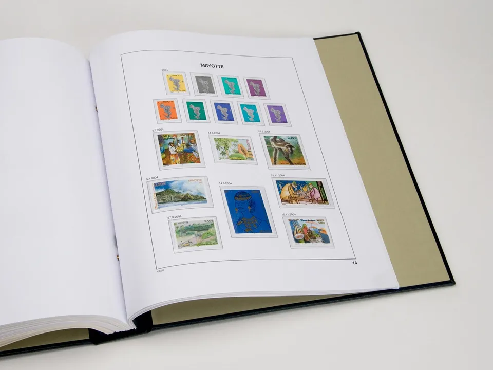 davo-luxe-mayotte-2004-pages-album-timbres-170g image 1