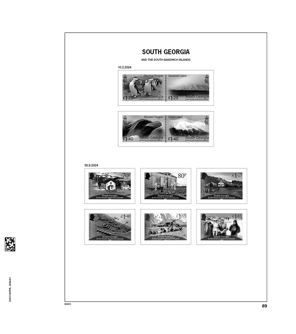 davo-luxe-falkland-dep-2024-pages-album-timbres-170g image 1