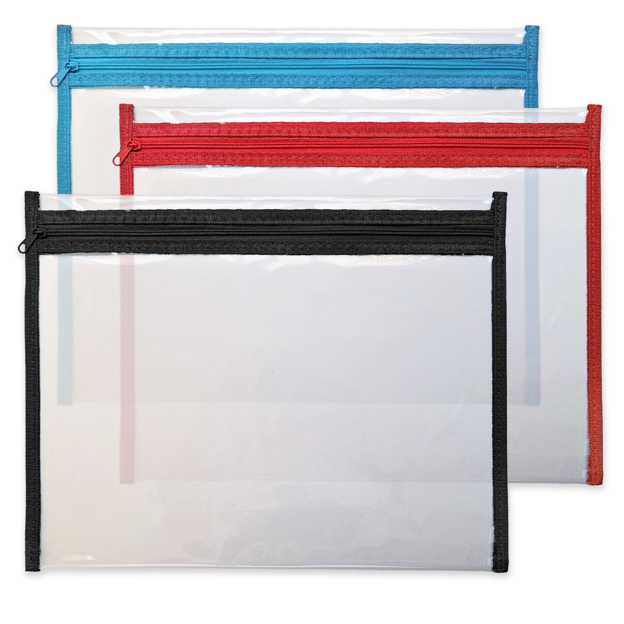enveloppes-france-sacs-en-plastique-sac-documents-zip-bleu-275x360-mm image 1