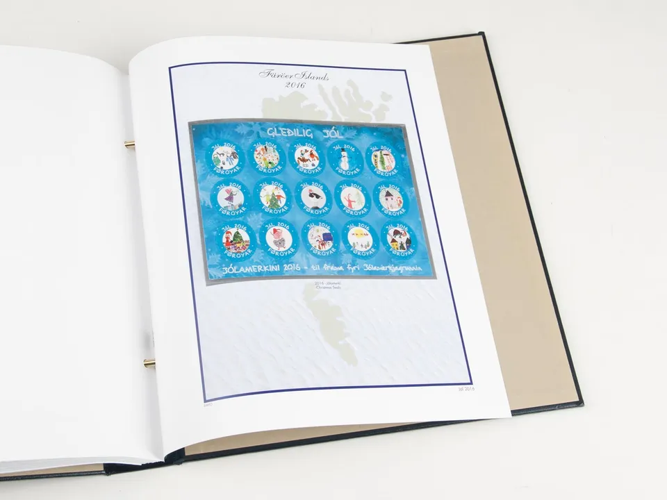 davo-luxe-f-ro-jol-2026-feuilles-christmas-seals-timbres image 1