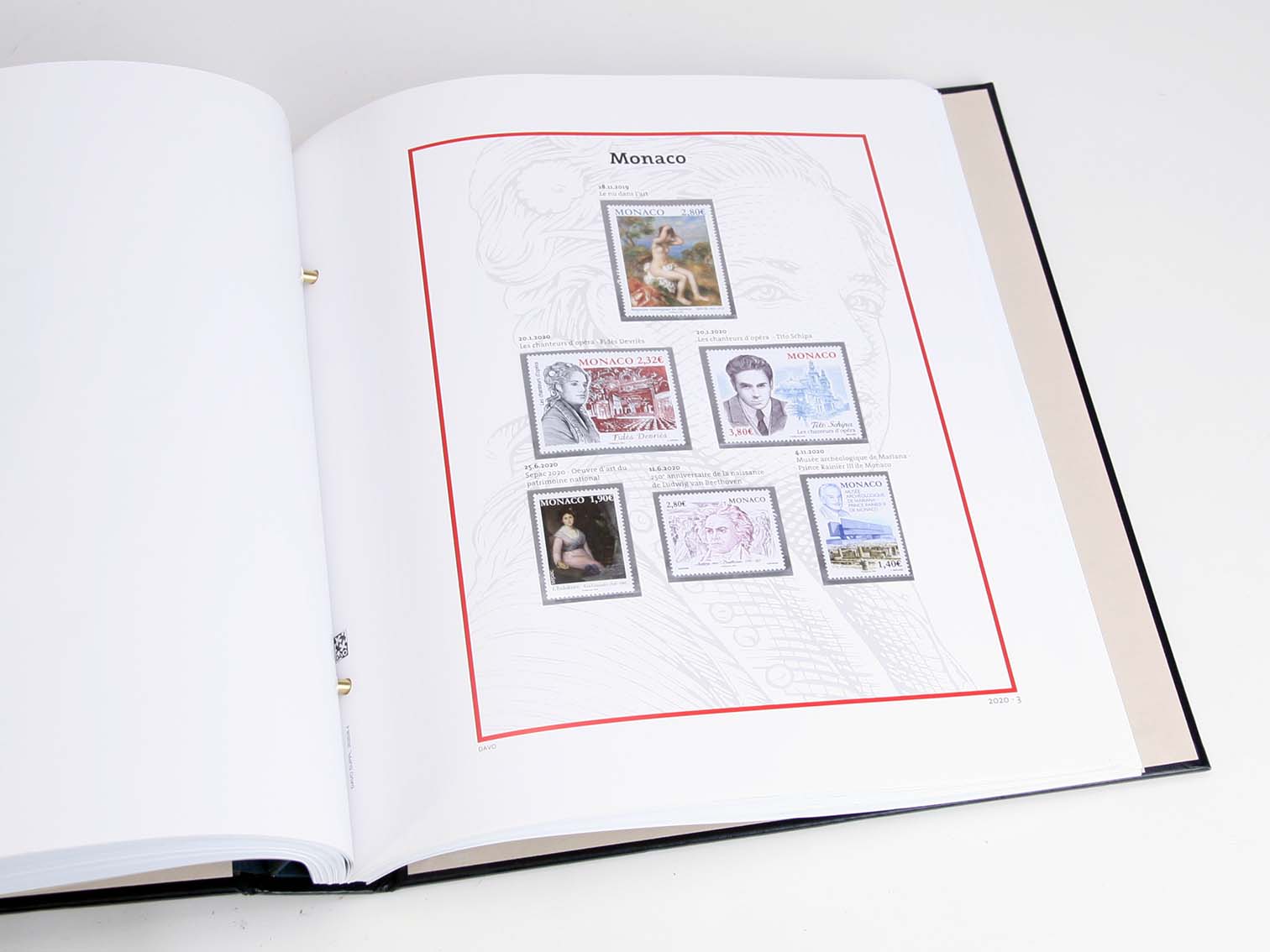 davo-luxe-monaco-2020-pages-album-timbres-papier-200-g image 1