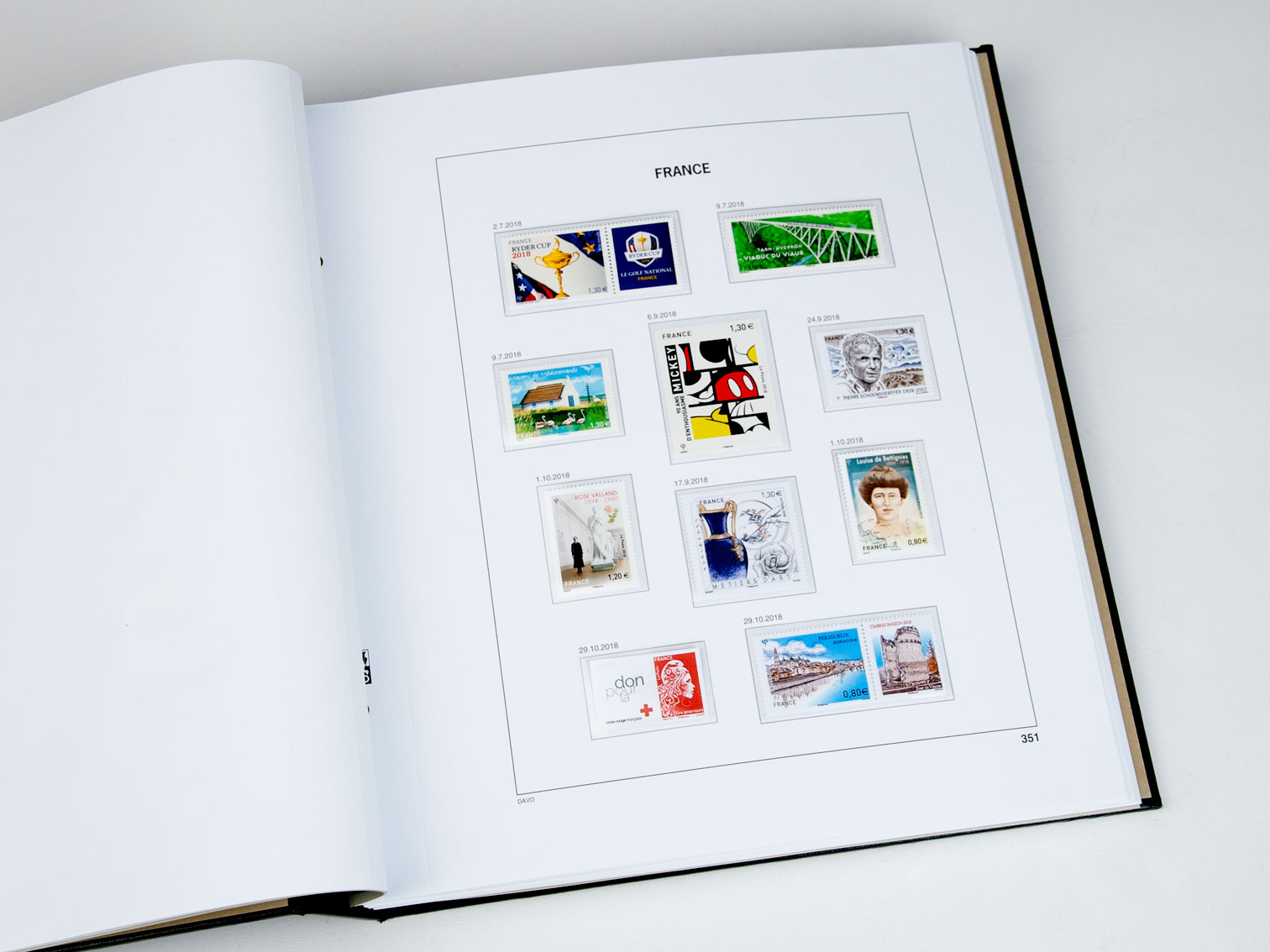 davo-luxe-france-2018-feuilles-album-timbres-170g image 1