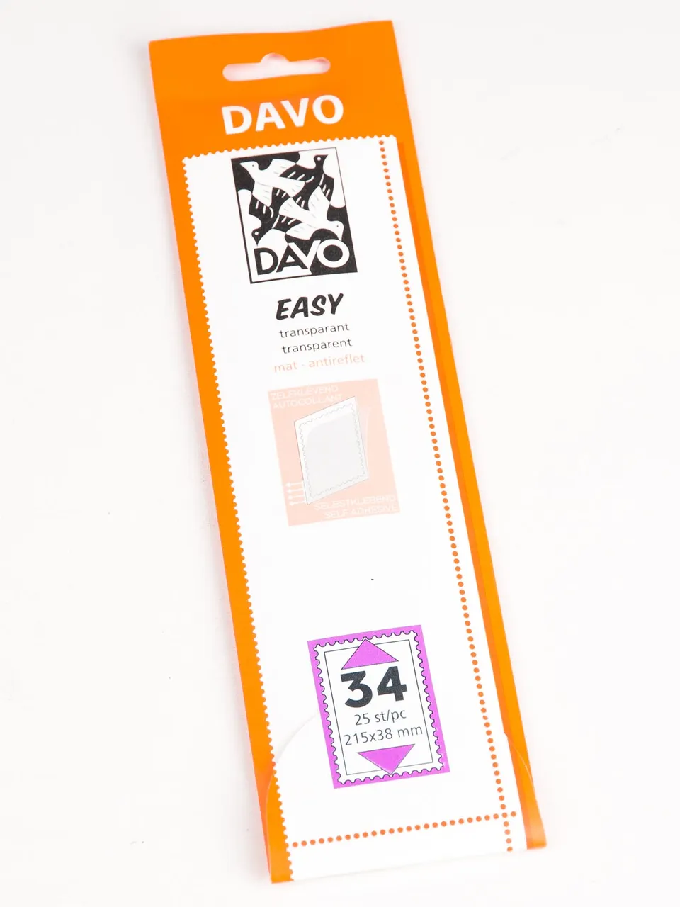 davo-easy-t34-bandes-de-montage-timbres-transparent-215x38-25-pcs image 1