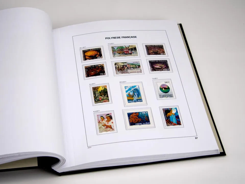 davo-luxe-polyn-sie-fran-aise-2021-feuilles-album-timbres-170g image 1