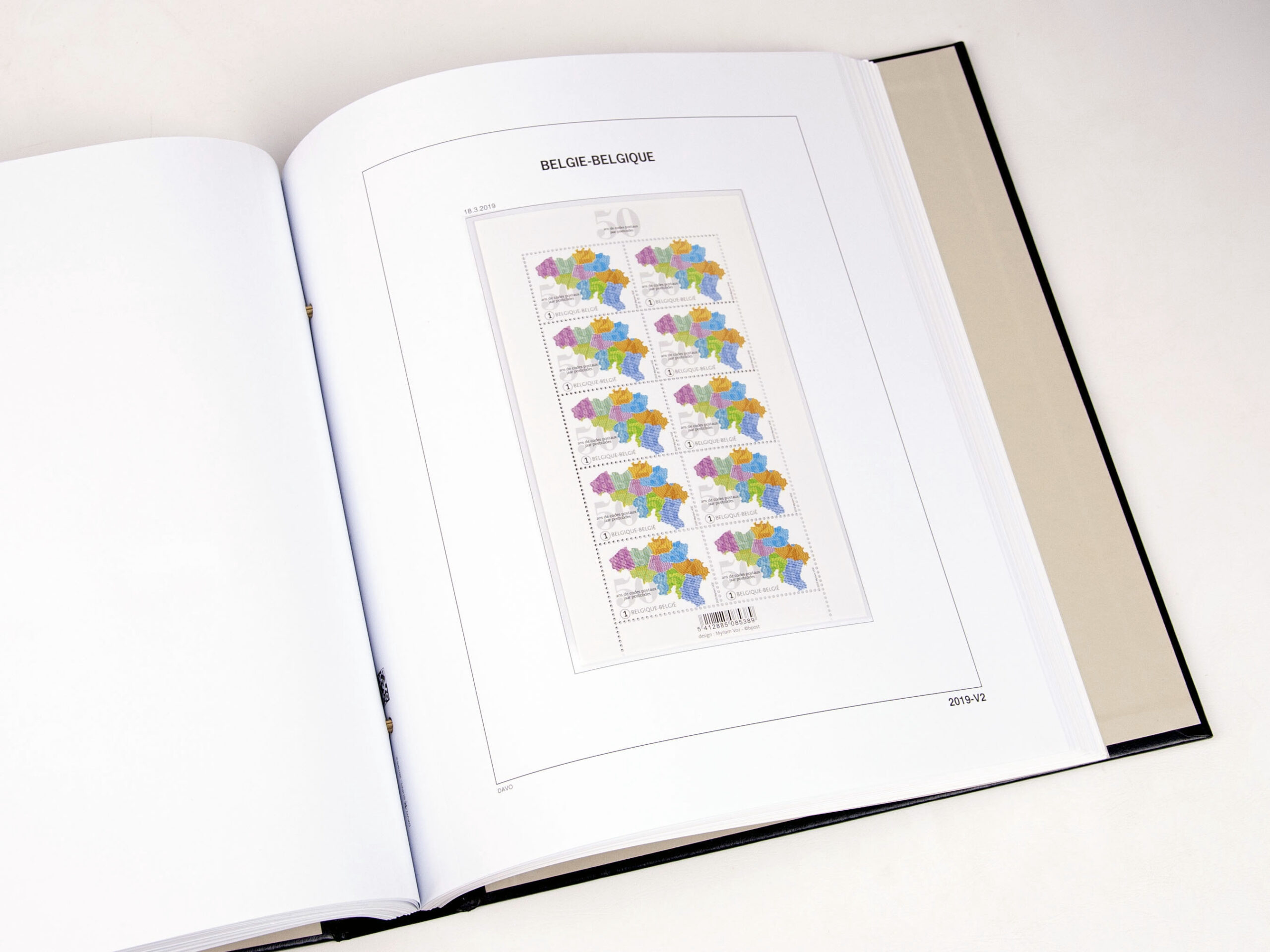 davo-luxe-belgique-feuillets-2019-pages-album-timbres-170g image 1