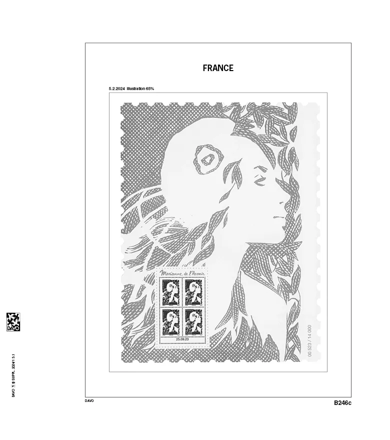 davo-luxe-suppl-ment-france-blocs-extra-2024-pages-timbres image 1
