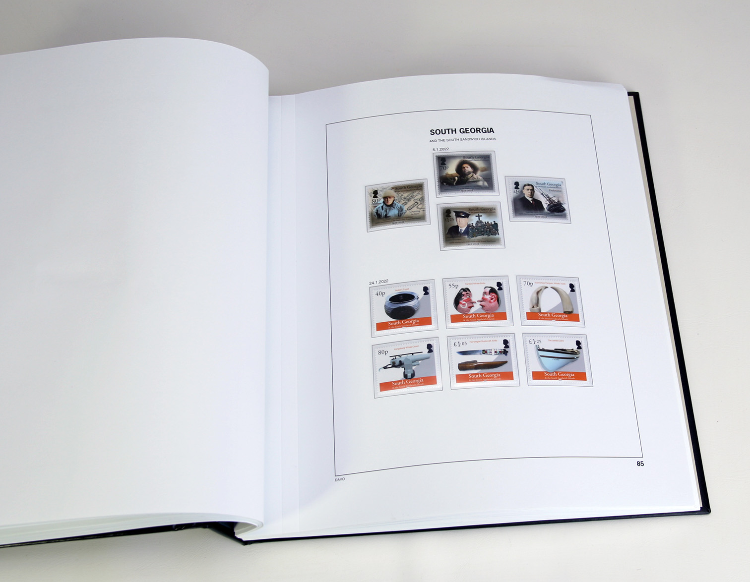 davo-luxe-falkland-dep-2022-pages-album-timbres-170-g image 1