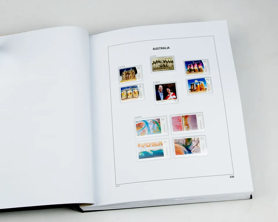 davo-luxe-australie-2018-feuilles-album-timbres-170g image 1