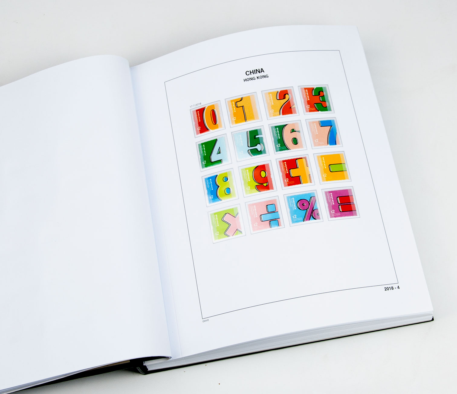 davo-luxe-hong-kong-2018-pages-album-timbres-170g image 1