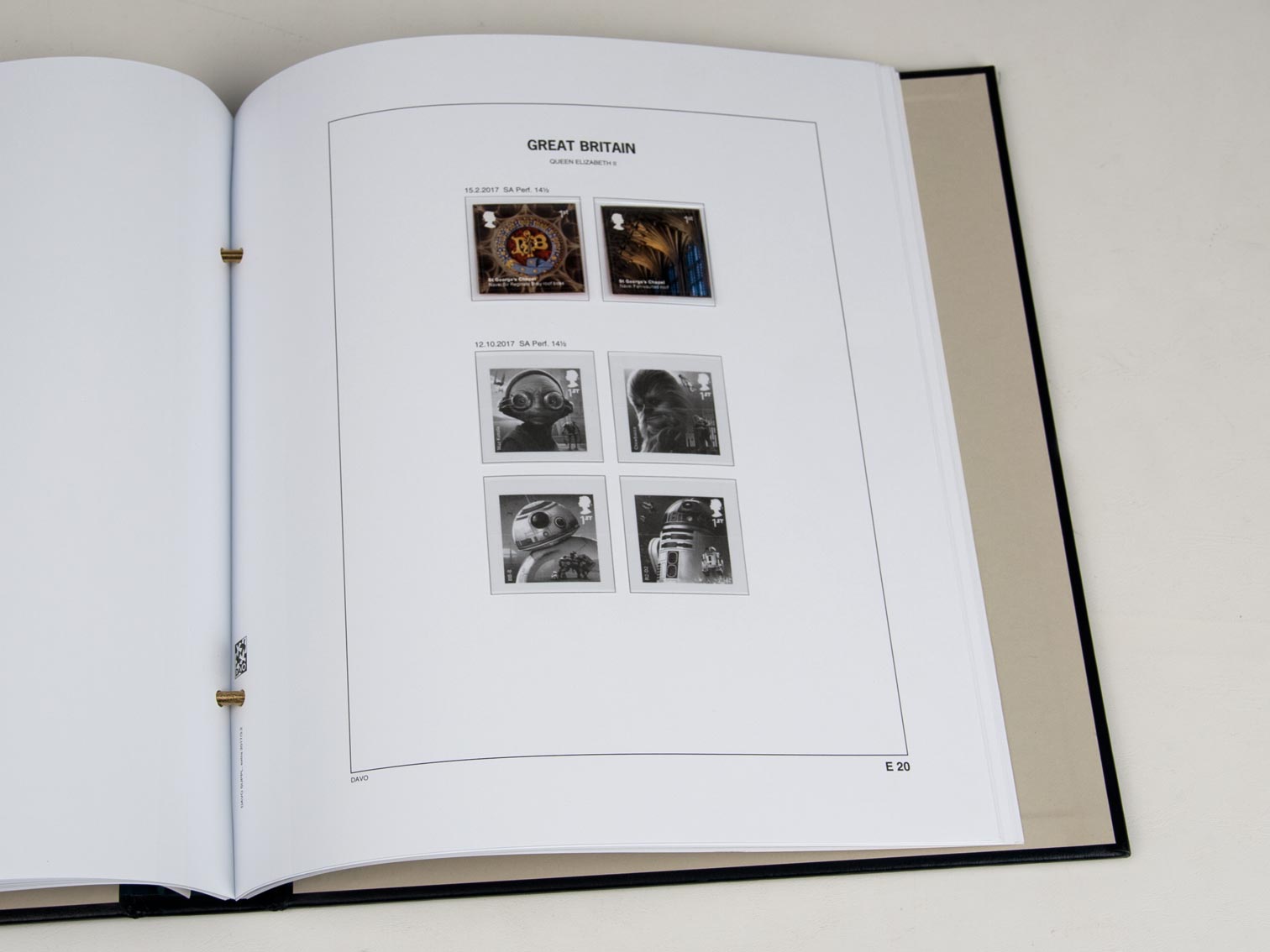 davo-luxe-grande-bretagne-extra-2017-pages-album-timbres-170g image 1