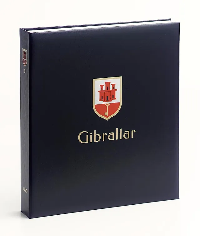 davo-luxe-album-timbres-gibraltar-iv-2019-2025-coffret-bleu image 1