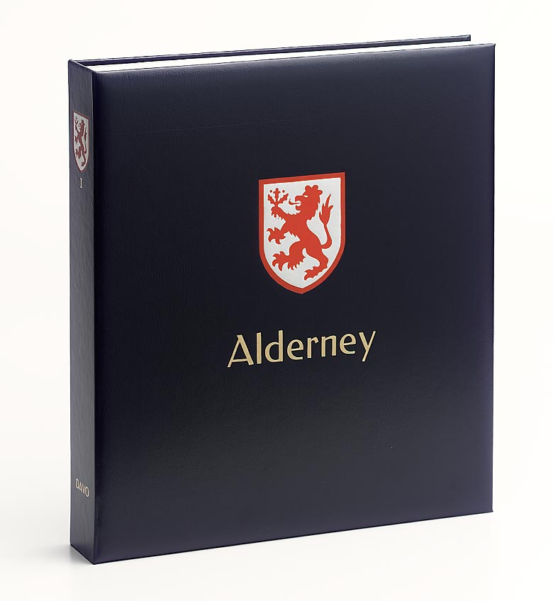davo-luxe-alderney-i-classeur-timbres-bleu-avec-tui image 1