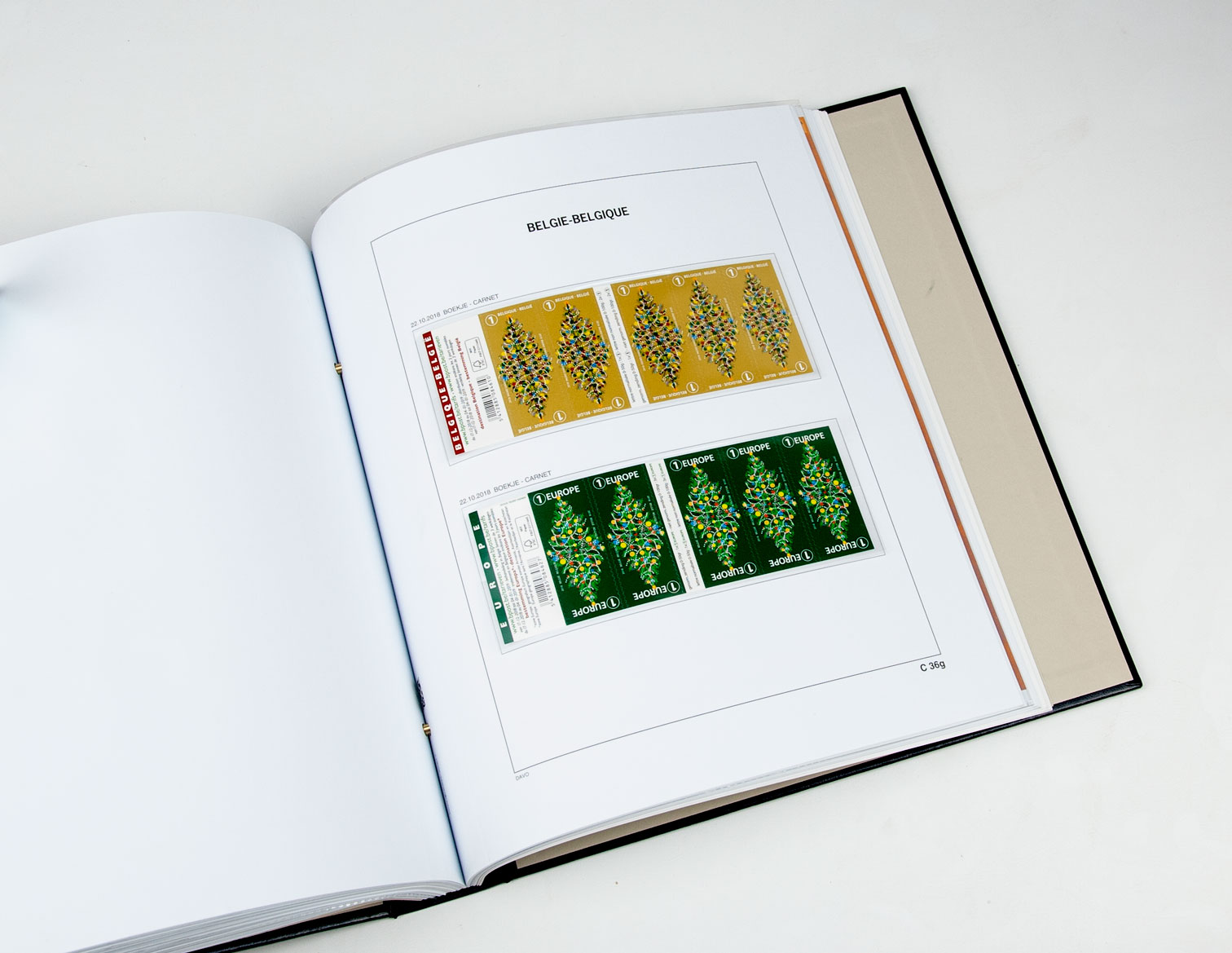 davo-luxe-suppl-ment-belgique-carnets-2018-album-timbres image 1