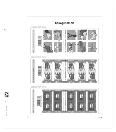 davo-luxe-belgique-cn-1-20-feuilles-timbres-carnets image 1