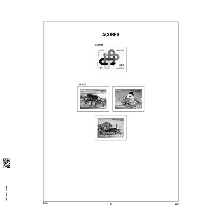 davo-luxe-a-ores-mad-re-2023-feuilles-suppl-ment-timbres image 1