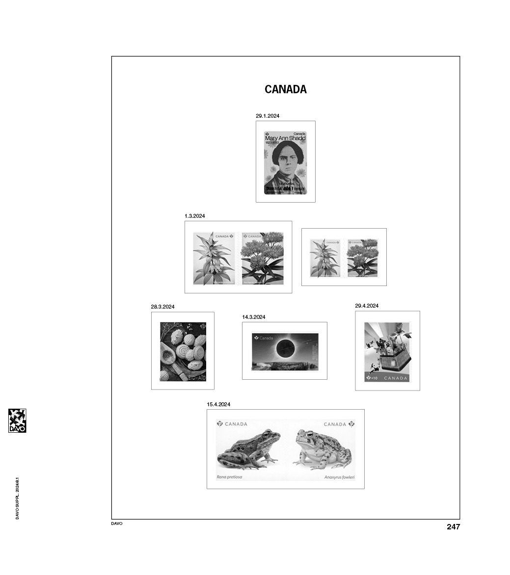 davo-luxe-canada-2024-feuilles-suppl-ment-timbres-2024 image 1