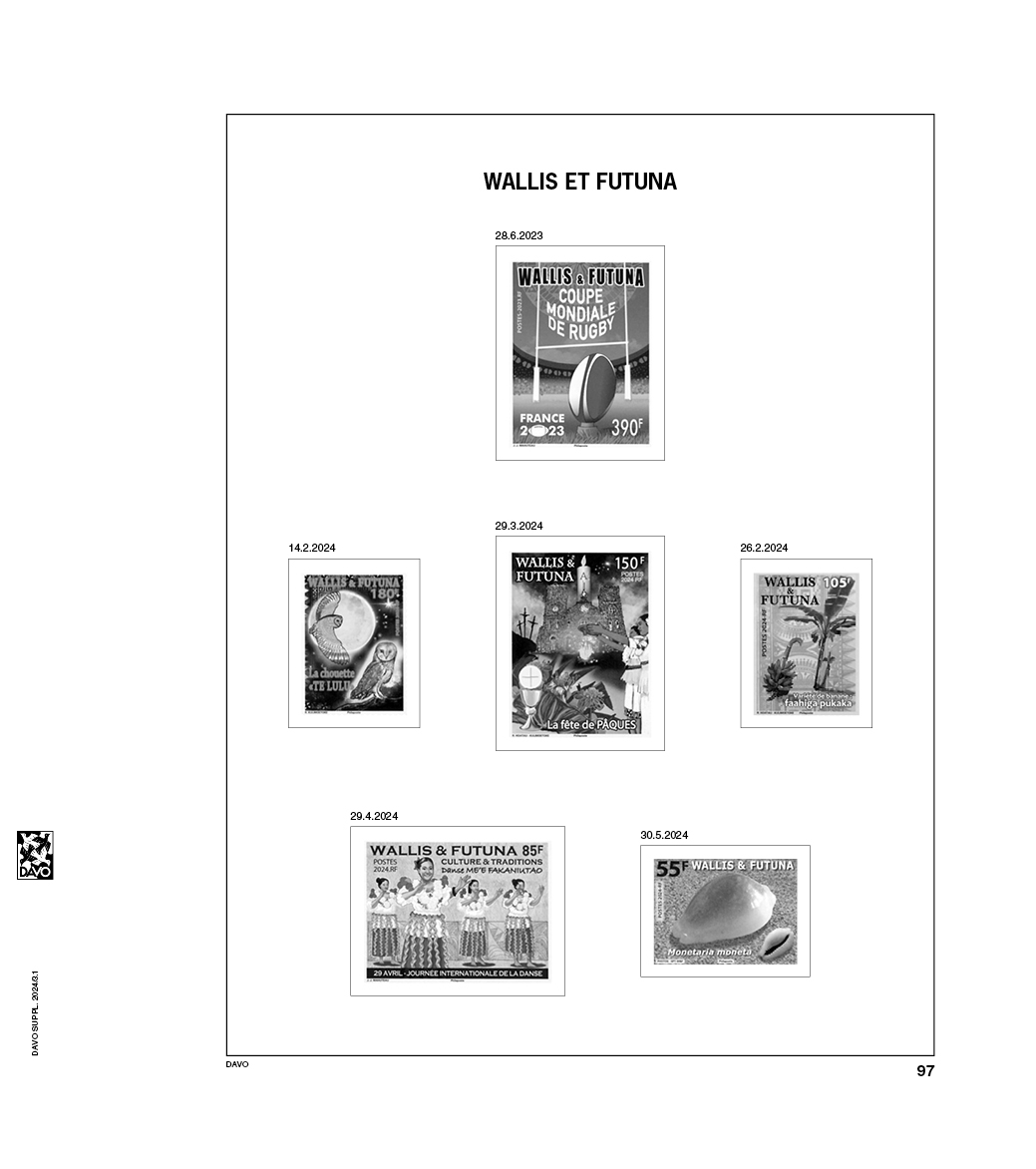 davo-luxe-wallis-et-futuna-2024-feuillets-timbres-170g image 1