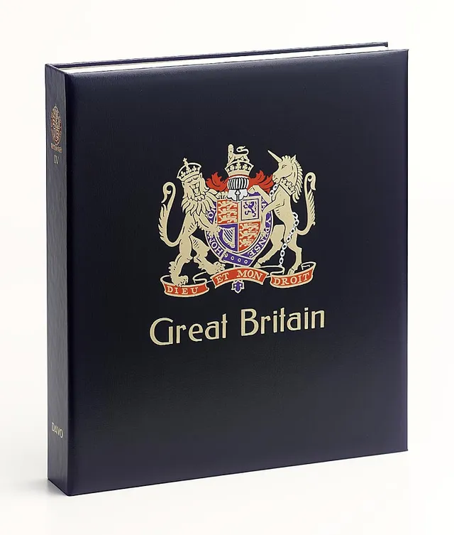 davo-luxe-grande-bretagne-i-classeur-timbres-bleu-avec-coffret image 1
