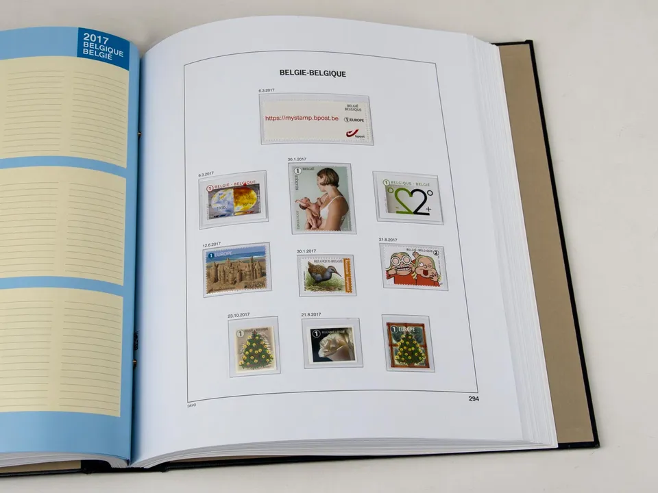 davo-luxe-suppl-ment-belgique-2017-pages-timbres-papier-170g image 1