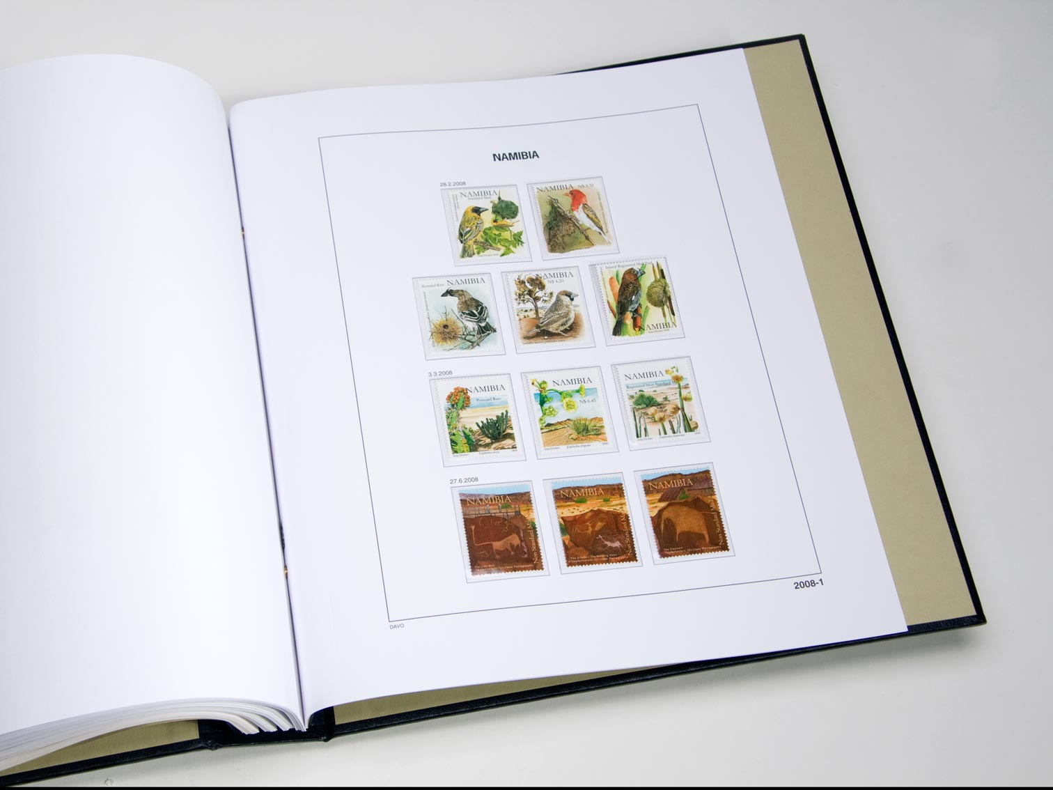davo-luxe-namibie-2018-feuilles-suppl-ment-album-timbres image 1