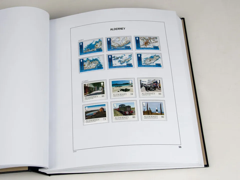 davo-luxe-alderney-2017-pages-album-timbres-170-g image 1