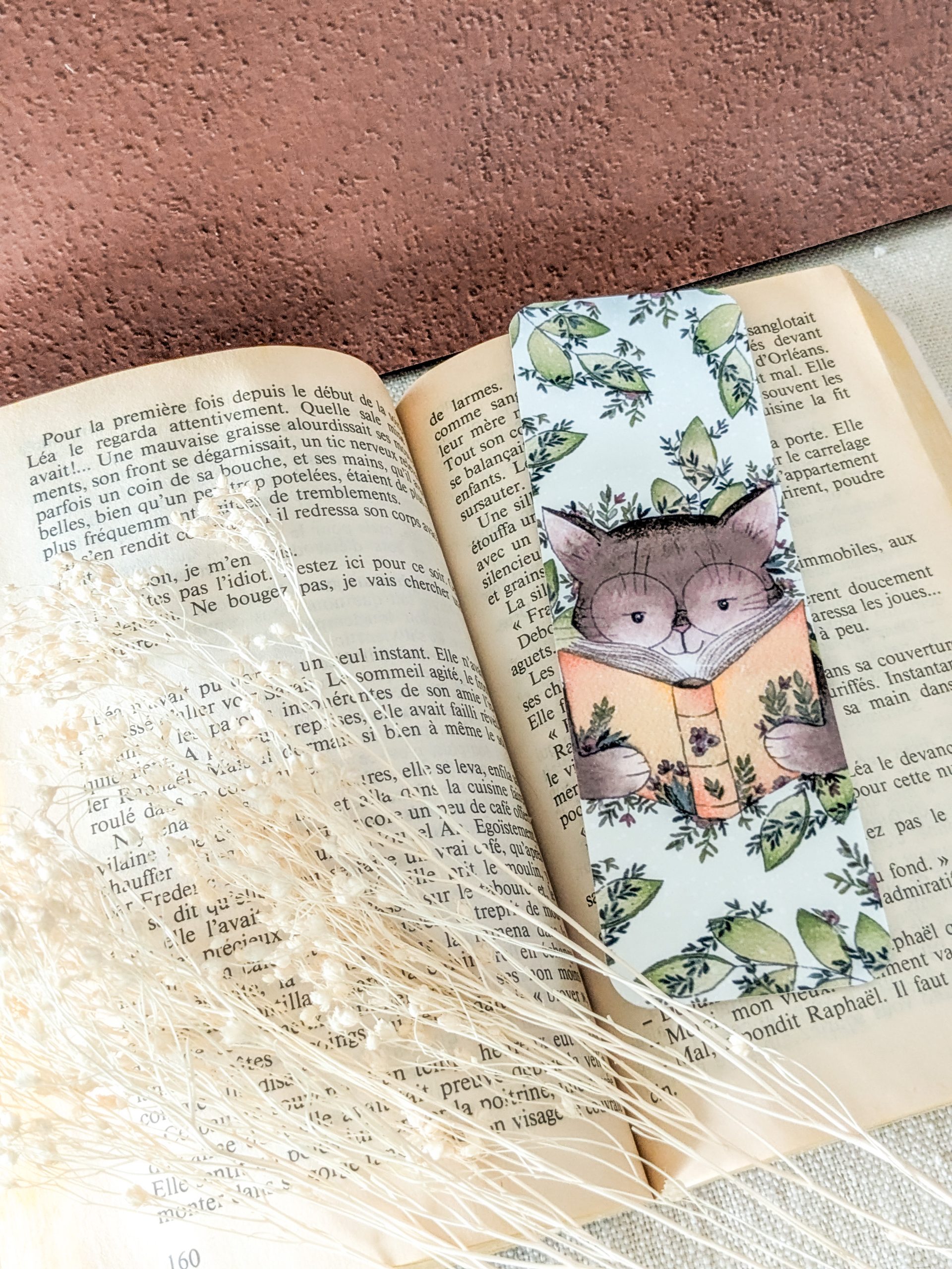 murmures-de-papier-jardin-du-chat-lecteur-marque-page-300g image 2