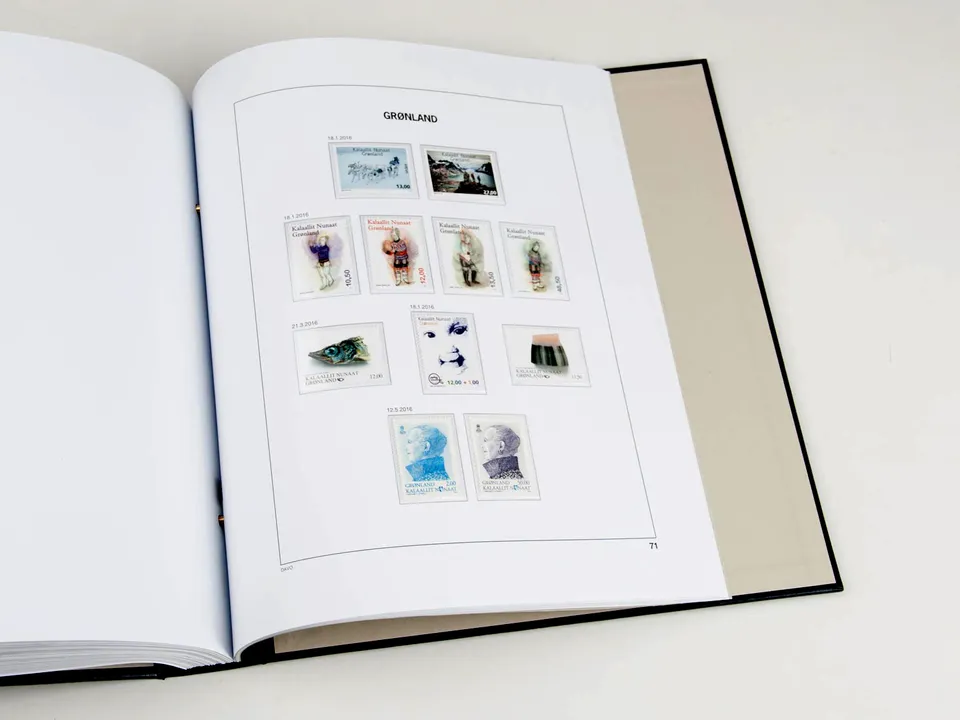 davo-luxe-groenland-2016-pages-album-timbres-170g image 1