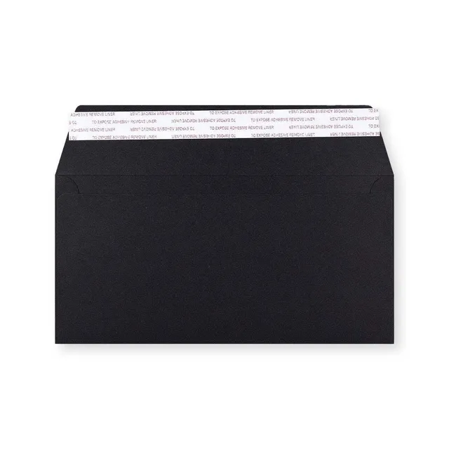 enveloppes-france-emballages-carton-enveloppe-noire-110x220-mm-dl image 1