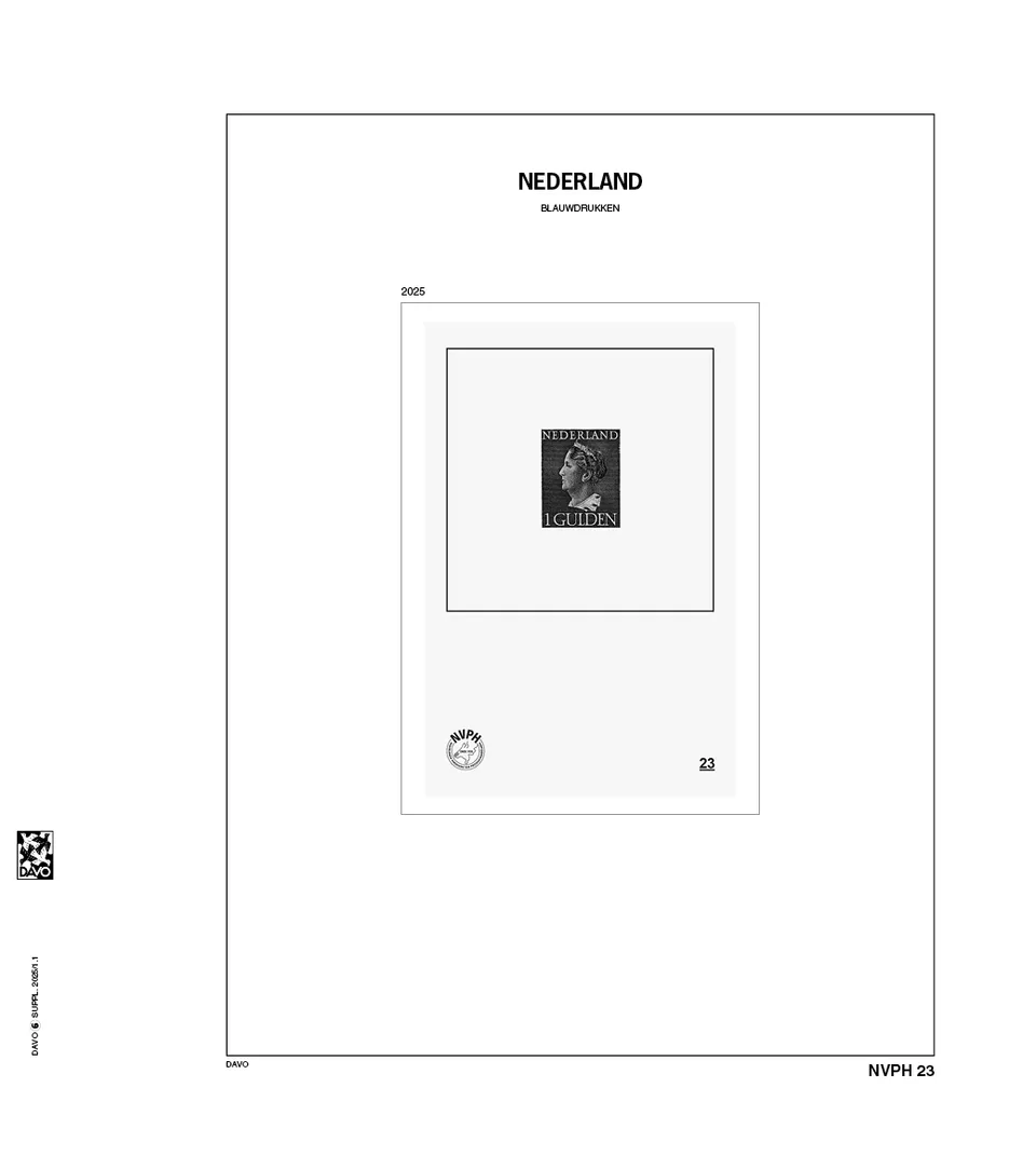 davo-luxe-nederland-blauwdrukken-2025-feuilles-d-album-nvph-23 image 1