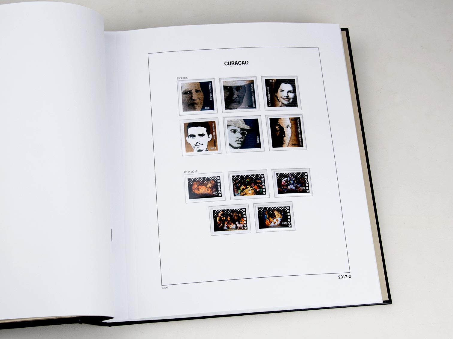 davo-luxe-suppl-ment-cura-ao-2018-pages-album-timbres-170g image 1