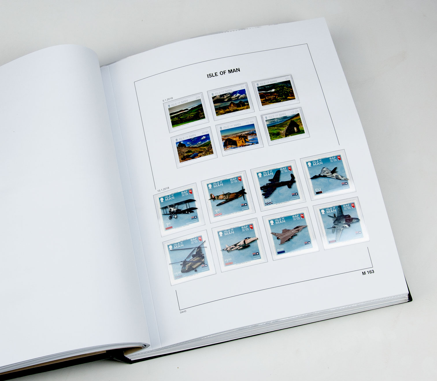 davo-luxe-suppl-ment-le-de-man-2018-pages-album-timbres image 1