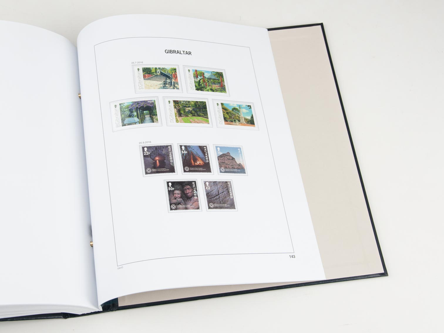 davo-luxe-gibraltar-2016-pages-album-timbres-170g image 1