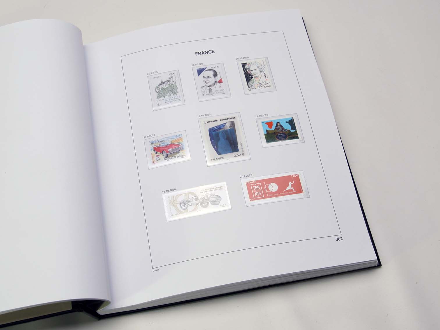 davo-luxe-france-2020-feuilles-suppl-ment-album-timbres-170g image 1