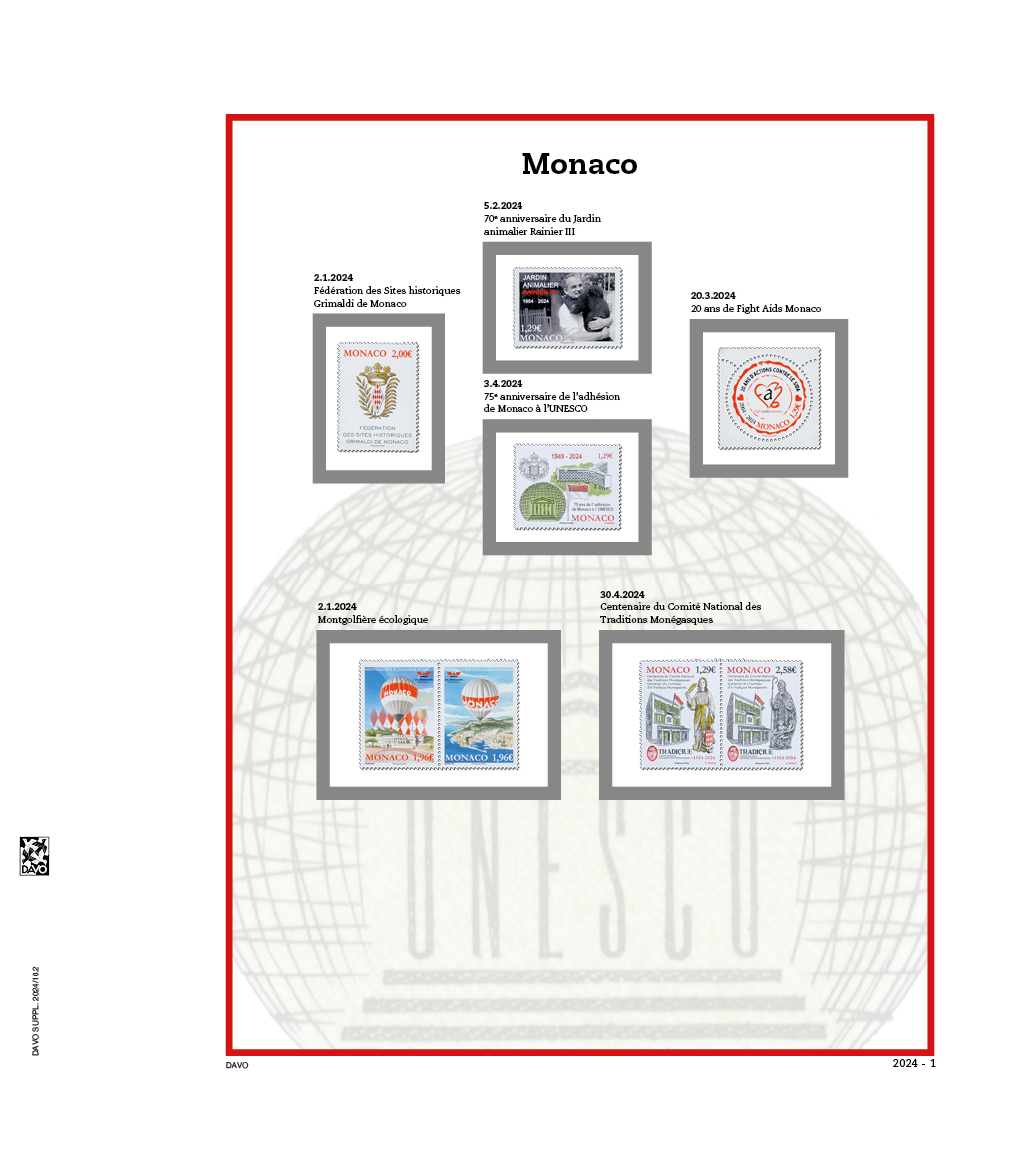 davo-luxe-monaco-2024-feuilles-d-album-timbres-papier-200g image 1