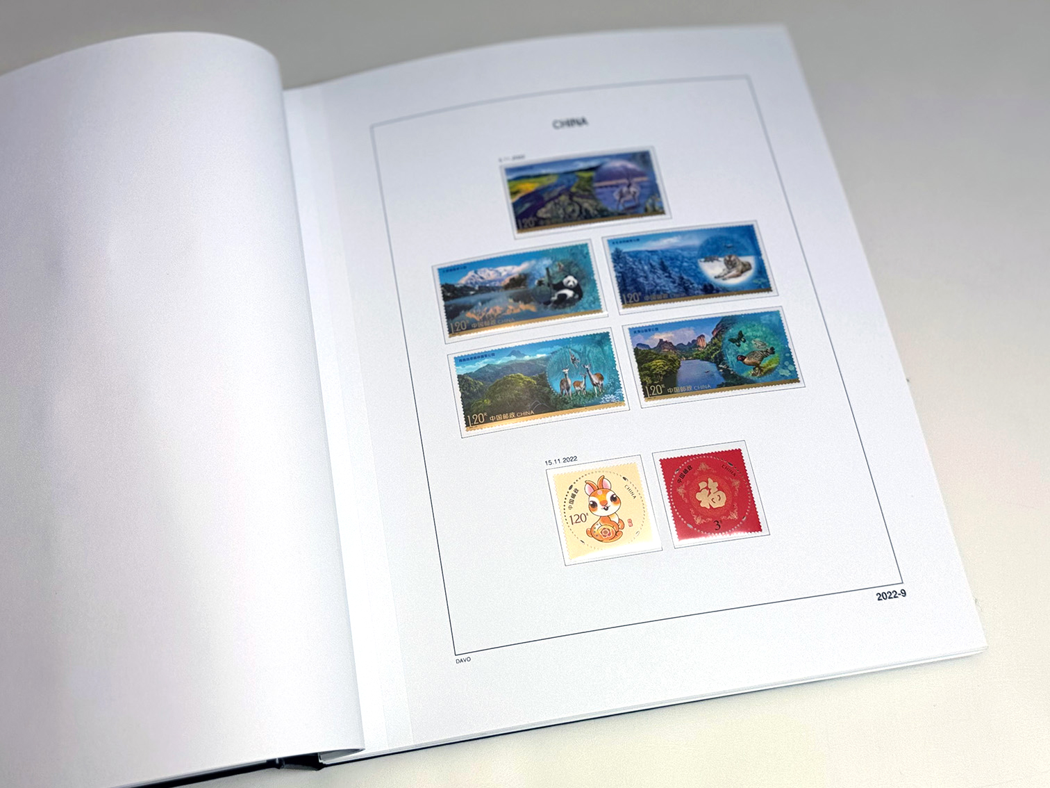 davo-chine-suppl-ment-album-timbres-2022-bandes-170-g image 1