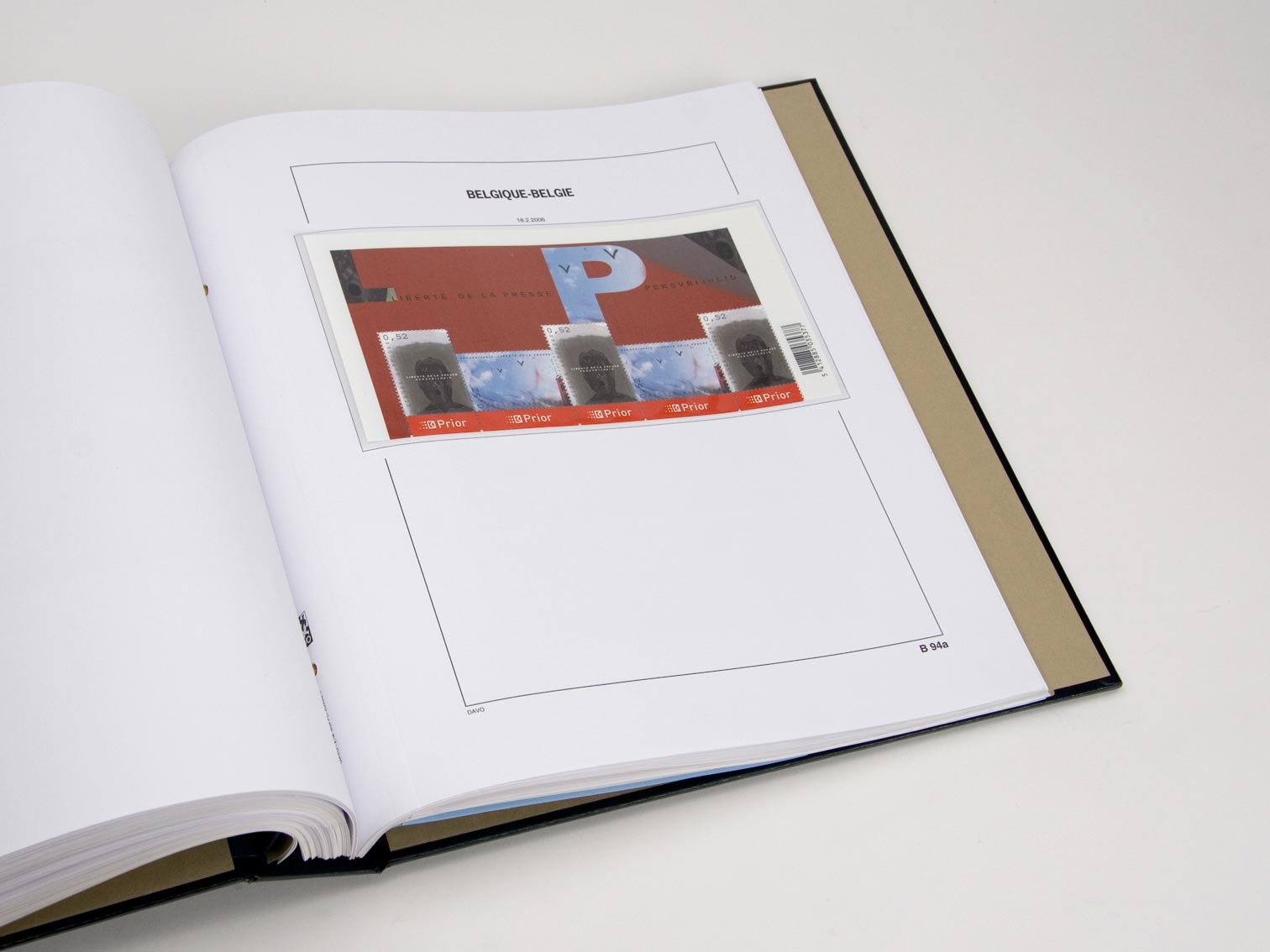 davo-luxe-belgique-blocs-extra-2006-pages-timbres-170g image 1