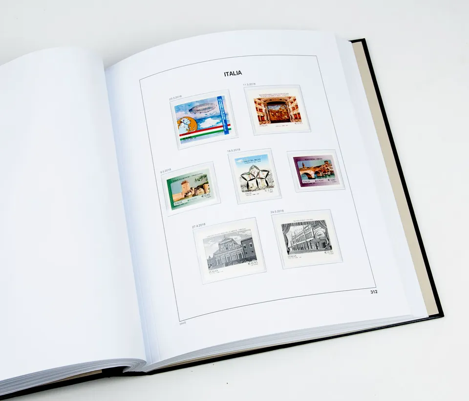 davo-luxe-italie-2018-feuilles-album-timbres-papier-170g image 1