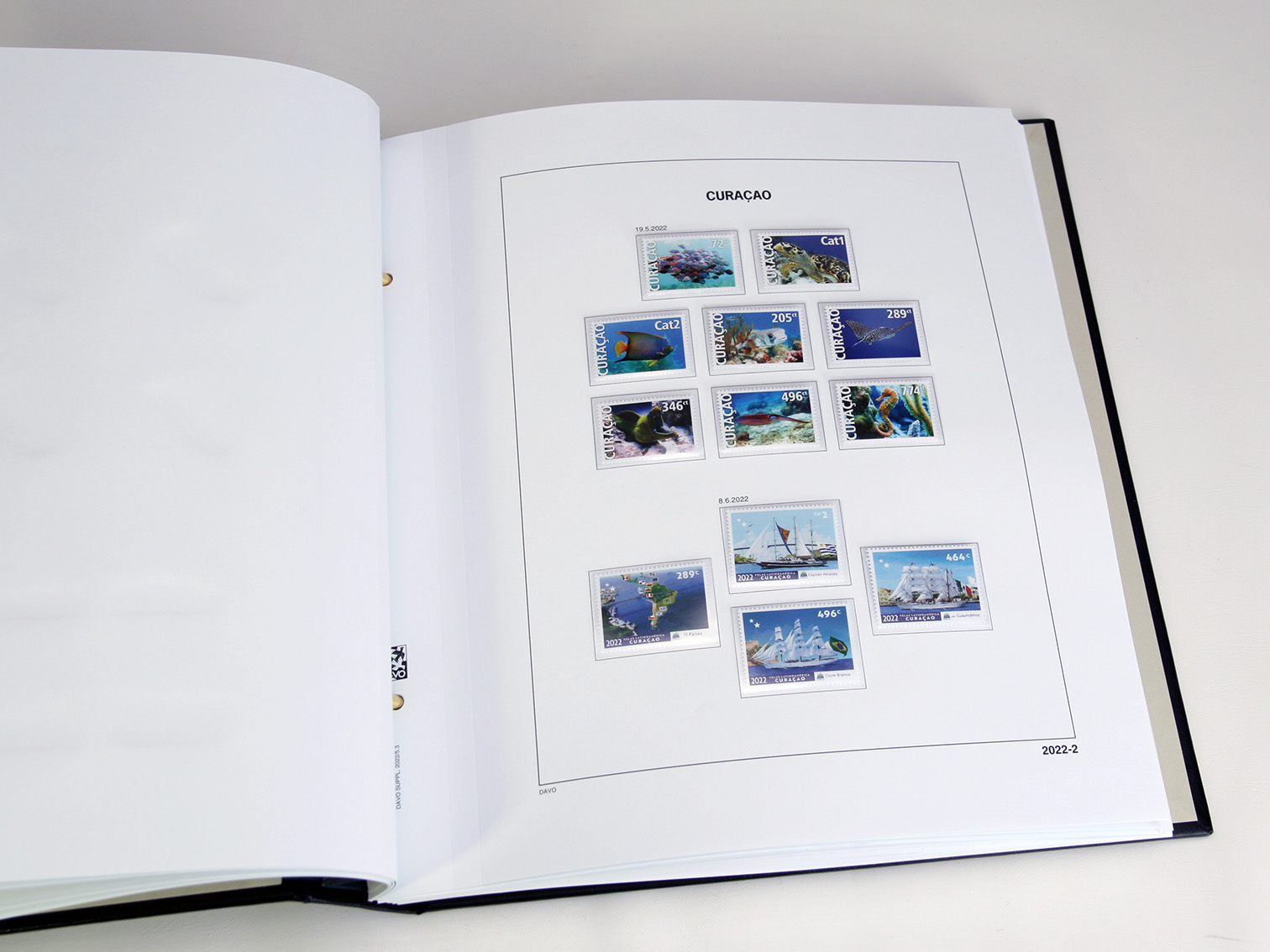 davo-luxe-cura-ao-2022-feuillets-album-timbres image 1
