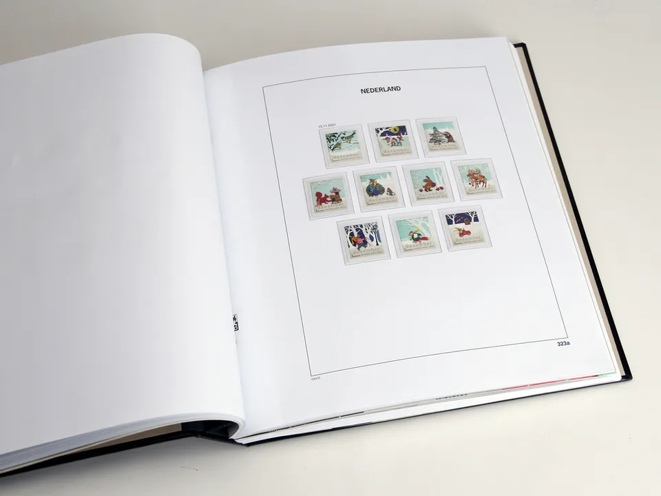 davo-luxe-pays-bas-extra-feuilles-timbres-2021-papier-fort image 1