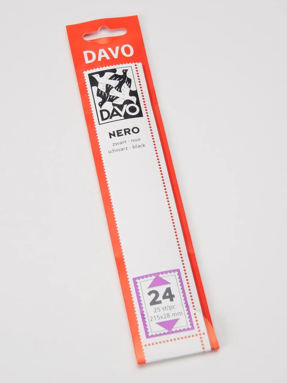 davo-n24-bandes-de-montage-noires-brillantes-215x28-lot-25 image 1