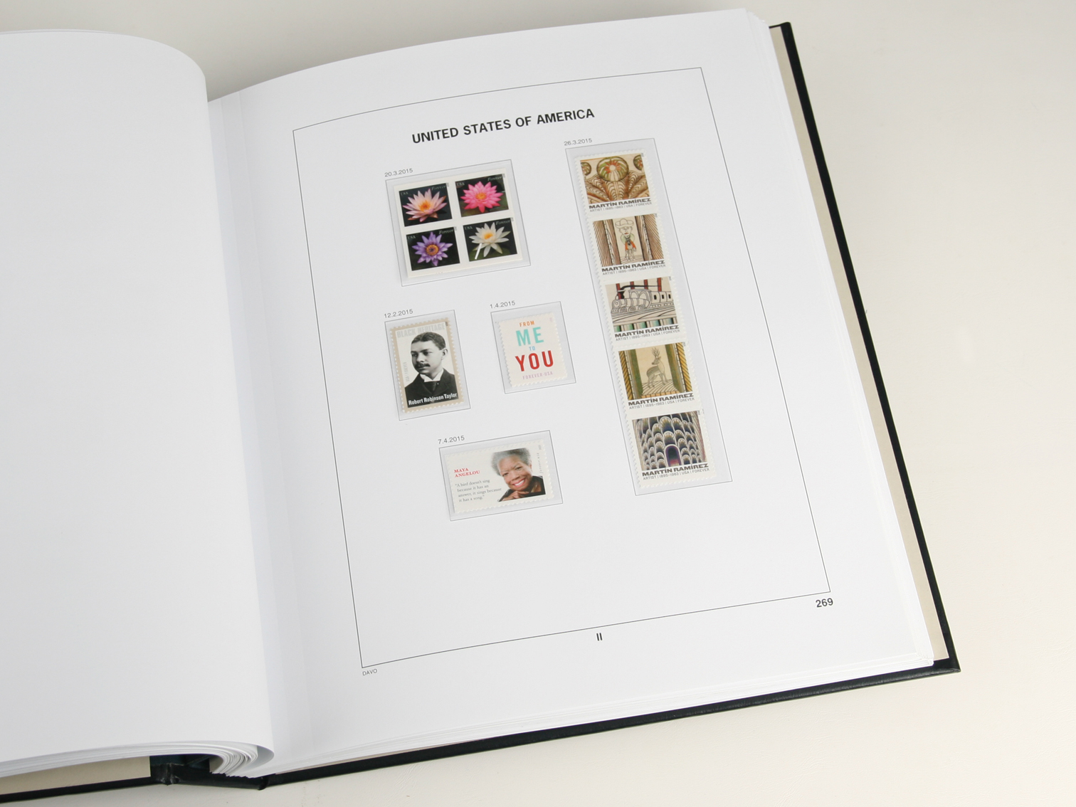 davo-luxe-usa-2025-feuilles-album-timbres-170g image 1