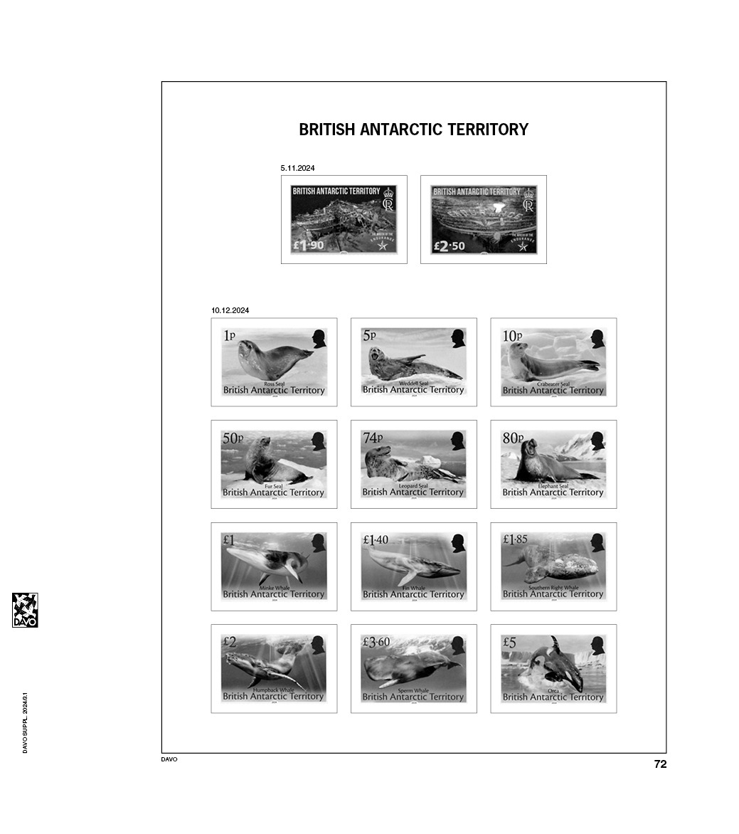 davo-luxe-falkland-2024-suppl-ment-timbres-papier-170g image 1