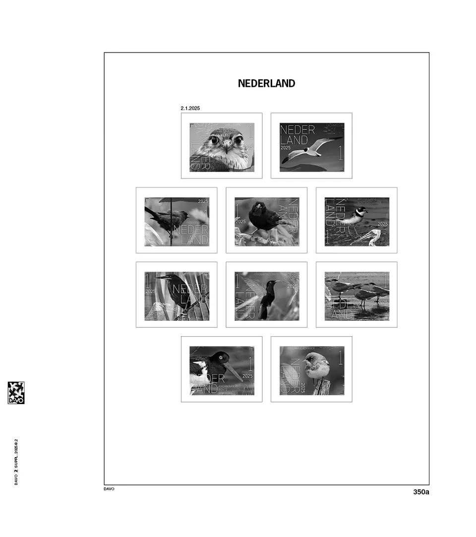 davo-luxe-suppl-ment-pays-bas-extra-2025-feuilles-album-timbres image 1